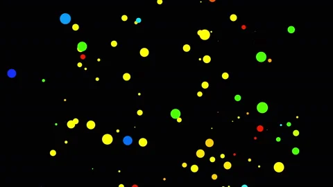 Gushing colorful round particles Stock-Footage 119015039