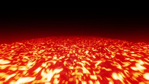 Gushing Lava River Loop Stock-Footage 165146538