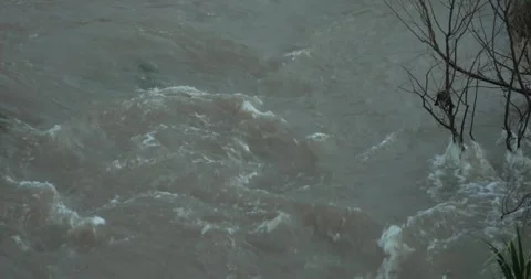 Gushing river water close up Stock Footage 277386349