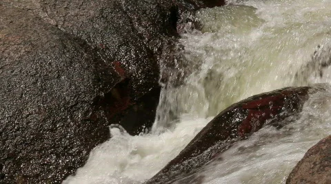 Gushing water close up Stock Footage 810266
