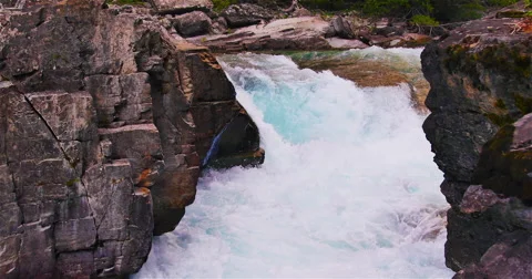 Gushing White Water River Flow 库存影片 44234459