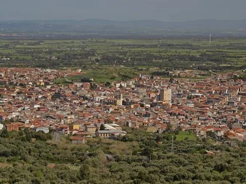 Guspini in der Provinz Medio Campidano, Sardinien Guspini in der Provinz M... Stock Photos