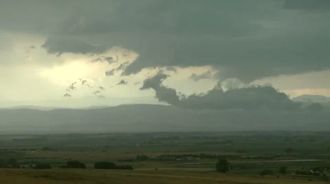 Gust Front Turbulence Stock Footage 54742227