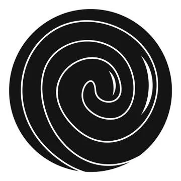 Gustard bakery icon, simple style Illustrazione stock