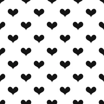 Gustatory heart pattern seamless vector イラスト素材