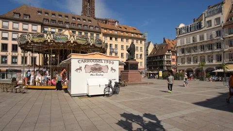 The Gutenberg Square Stock Footage 281484752