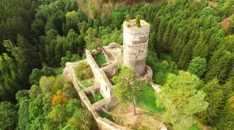 The Gutstejn Castle. Stock Footage 55603041