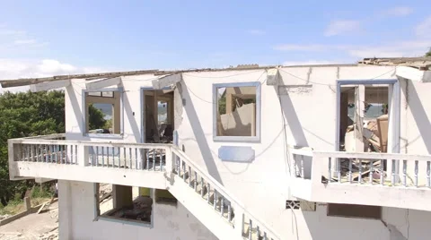 A Gutted and Stripped Down House in Bahia de Caraquez  Stock-Footage 63432802