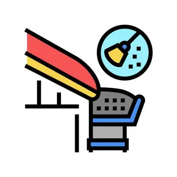 Gutter cleaning color icon vector illustration Stock Illustration