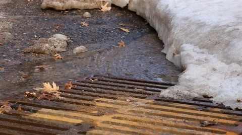 GUTTER DRAIN Stock Footage 36064343