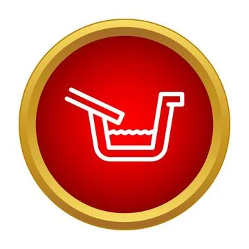 Gutter drainage system collecting rainwater concept icon Stock Illustration
