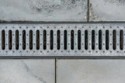 Gutter grate. Stock Photos