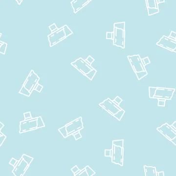 Gutters and downspouts line vector seamless pattern Stock Illustration
