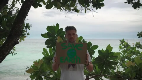 Guy activist at a demonstration Stock Footage 146887525