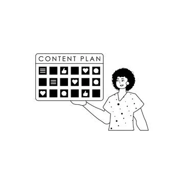 Guy and message plan . social medium forwarding subject . bootleg and White.. Illustrazione stock