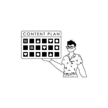 Guy and message plan . social medium forwarding topic . bootleg and White a.. Stock Illustration