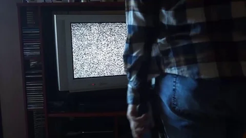 Guy is angry with the CTR TV Stock Footage 100321054