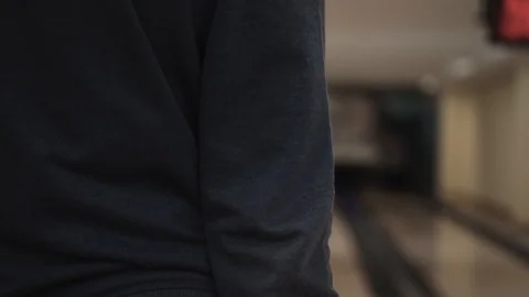 The guy with the ball for bowling Stock Footage 99044239
