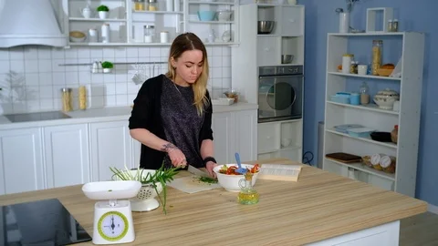 The guy came to the kitchen with pineapples Stock Footage 127264480