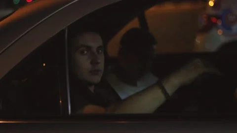 The guy with the car smiles at the camera Stock Footage 130737735