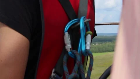 A guy with a cheerful mood is preparing to jump Stock Footage 130740972