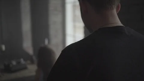Guy comes back and hugs girl Stock-Footage 72634827