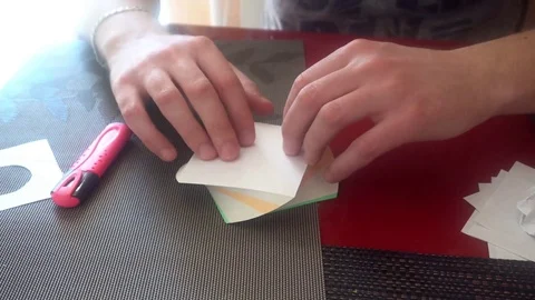 Guy crumples the paper, throws Video stock 75965048