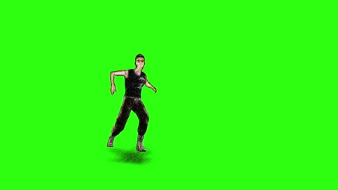 Guy is dancing Video stock 90082725