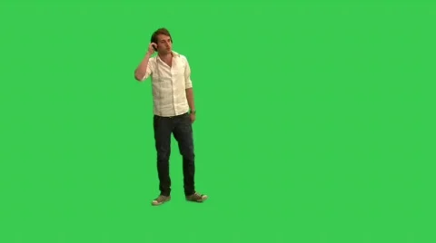 Guy dancing with headphones - green screen - pre keyed - MINT.GS Stock-Footage 276522