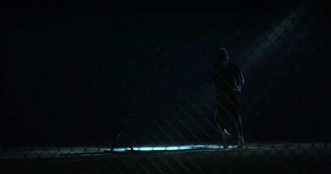 The guy decided to train hard Stock Footage 181858833