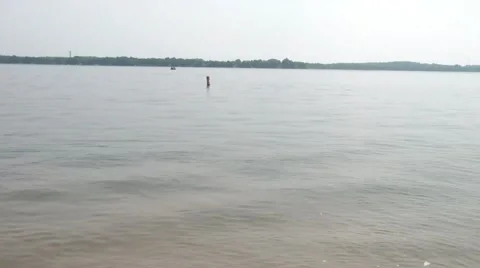 Guy Diving Into Lake Water Video stock 65746050