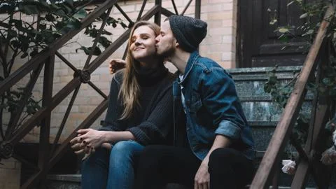 A guy with a dog Stock Photos
