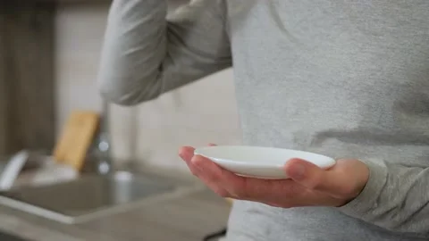 Guy is drinking hot strong coffee from a white cup. Stock Footage 144196541