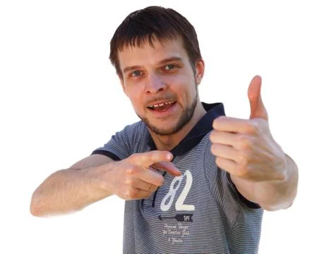 Guy explanation that is cool Stock Photos