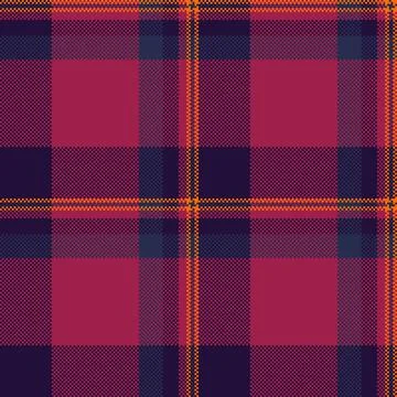 Guy fabric pattern background, dark plaid check texture. Site vector textil.. Illustrazione stock