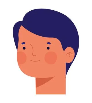 Guy face design Stock Illustration