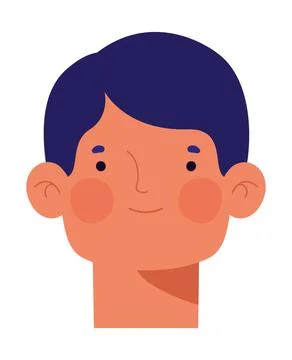 Guy face illustration Stock Illustration