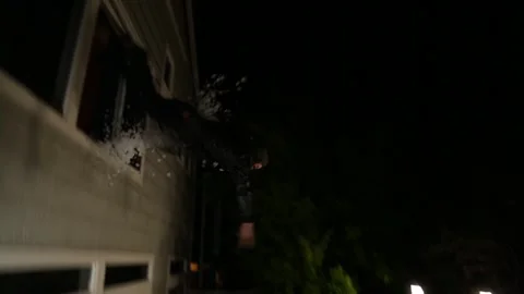 Guy Falls Out Window Stunt 動画素材 244171250