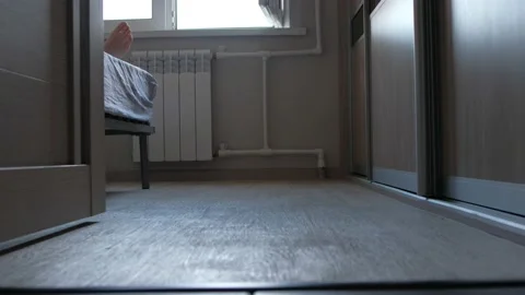 Guy gets out of bed. Video stock 197473866