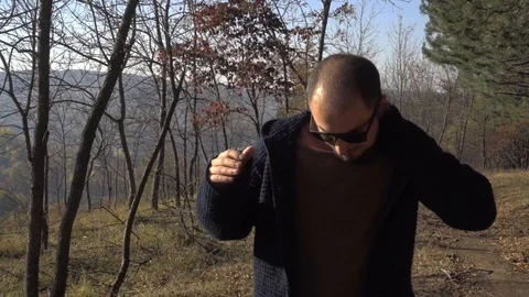 Guy goes a confident gait Stock Footage 97278103