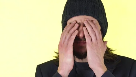 Guy got a headache. Stock Footage 101571405
