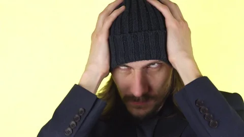 Guy got a headache. Stock Footage 101571609