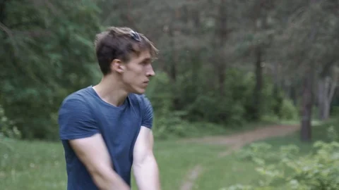 Guy with a gun. man with a gun aim and shoot Stock Footage 127060423