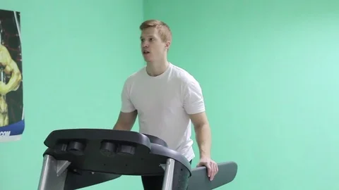 The Guy in the Gym Stock Footage 71220981