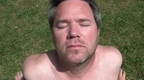 Guy with Half Shaven Beard Video stock 12587750