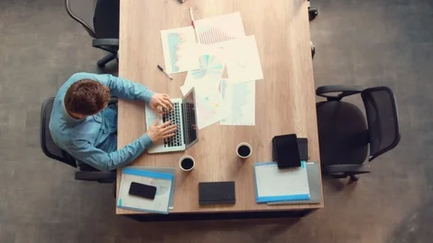 Guy has bad day at work Stock Footage 103100822