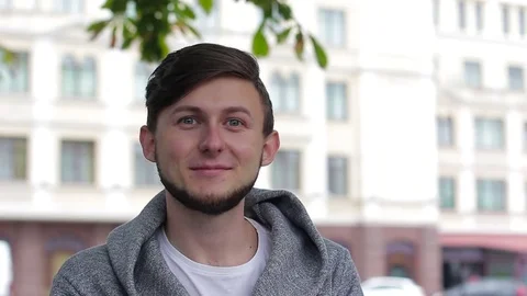 The guy has an idea. He emotionally took it Video stock 79545290