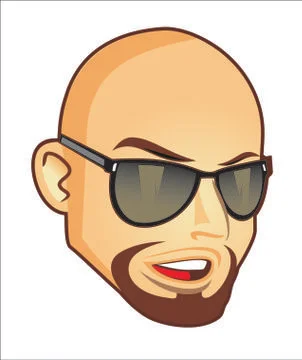 Guy head design vector Stock Illustration