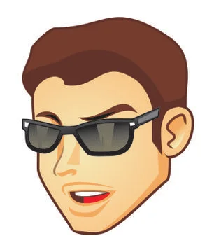 Guy head design vector Illustrazione stock