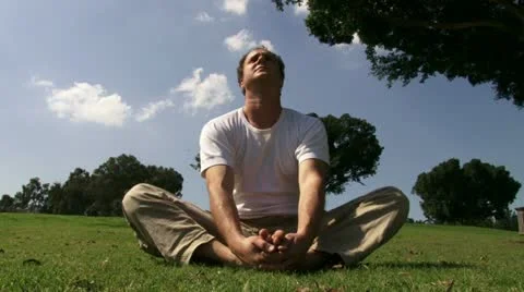 Guy heating up for exercise Stock Footage 20510204